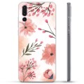 Huawei P20 Pro TPU Hoesje - Roze Bloemen