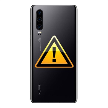 Huawei P30 Batterij Cover Reparatie - Zwart