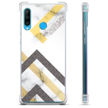 Huawei P30 Lite Hybride Case - Abstract Marmer