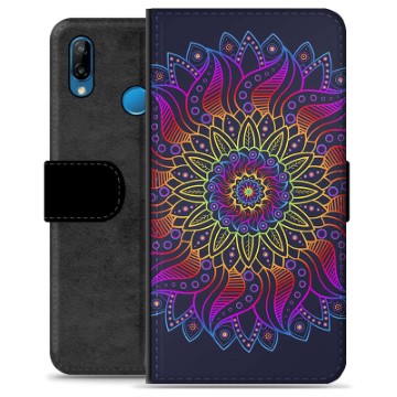 Huawei P30 Lite Premium Wallet Case - Kleurrijke Mandala
