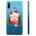 Huawei P30 Lite TPU Case - Winter Piggy