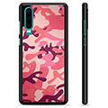 Huawei P30 Beschermhoes - Roze Camouflage