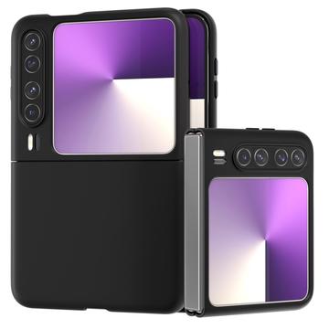 Huawei Pura X Geruberiseerd Kunststof Hoesje - Zwart