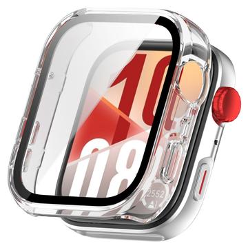 Huawei Watch Fit 4 Plastic Hoesje met Glazen Screenprotector - Doorzichtig