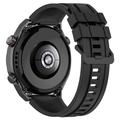 Huawei Watch Ultimate zachte siliconen band - zwart
