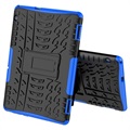 Huawei MediaPad T5 10 Antislip Hybride Case - Zwart / Blauw