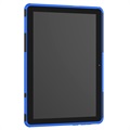 Huawei MediaPad T5 10 Antislip Hybride Case - Zwart / Blauw