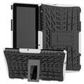 Huawei MediaPad T5 10 Antislip Hybride Case - Zwart / Wit