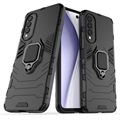 Honor X20 SE Hybrid Case met Ringhouder - Zwart