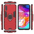 Samsung Galaxy A70 Hybrid Case met Ringhouder - Rood