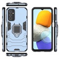 Samsung Galaxy M23/F23 Hybrid Case met Ringhouder - Blauw