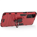 Samsung Galaxy M23/F23 Hybrid Case met Ringhouder - Rood