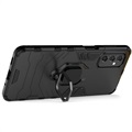 Samsung Galaxy M52 5G Hybrid Case met Ringhouder - Zwart