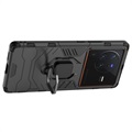 Vivo X80 Pro Hybrid Case met Ringhouder - Zwart