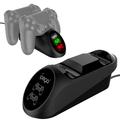 IPEGA PG-9180 Dubbel Oplaadstation Oplaaddock voor Game Controller met LED-indicator voor PS4 Controller