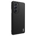 Imak LX-5 Motorola Edge X30 Hybrid Case - Koolstofvezel - Zwart