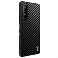 Imak LX-5 Sony Xperia 1 III Hybrid Case - Koolstofvezel - Zwart