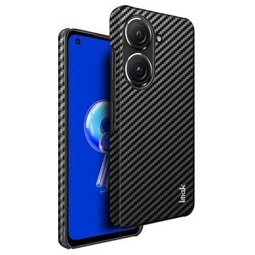 Imak Ruiyi Samsung Galaxy Z Fold4 5G Gecoat Hoesje - Koolstofvezel - Zwart