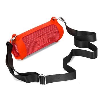 JBL Flip 7 draagbare siliconenhoes met schouderriem - Zwart