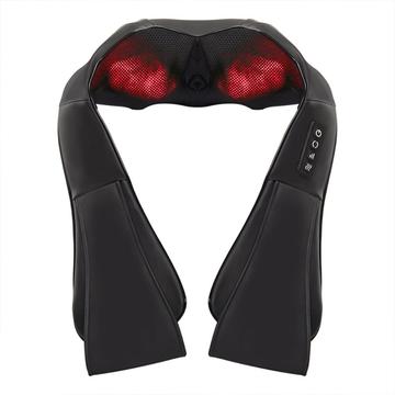 JH-R2 Shiatsu Verwarmde Nek & Schouder Massager - EU Stekker - Zwart