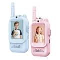 JK200 Kinder Video Walkie-Talkie met Camera - 2 stuks. - Blauw / Roze