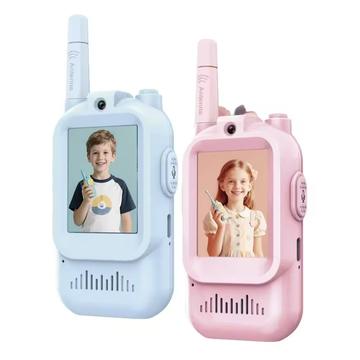 JK200 Kinder Video Walkie-Talkie met Camera - 2 stuks. - Blauw / Roze