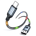 Joyroom JR-N16 Gevlochten USB-C Kabel - 3A, 1.2m - Grijs