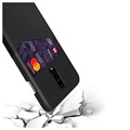 KSQ OnePlus 7 Pro Hoesje met Kaartvak - Zwart