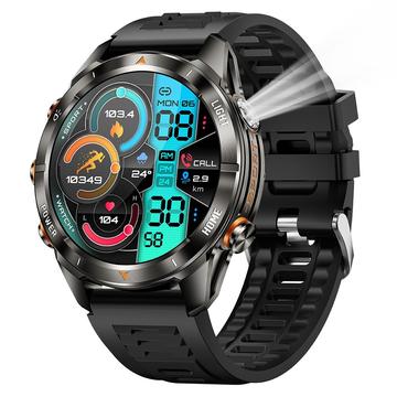 KT80 Sports Smart Watch - 3ATM waterdicht, Bluetooth bellen, 1.46 "HD touchscreen, geïntegreerde zaklamp