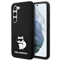 Karl Lagerfeld Choupette Samsung Galaxy S23+ 5G siliconen hoesje - zwart