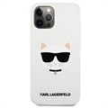 Karl Lagerfeld Choupette iPhone 12 Pro Max siliconen hoesje