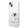 Karl Lagerfeld Clear iPhone 13 Pro Max TPU Hoesje - Choupette Eat