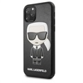 Karl Lagerfeld Ikonik iPhone 11 Pro Max Hoesje - Zwart