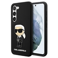 Karl Lagerfeld Ikonik Samsung Galaxy S23 5G siliconen hoesje - Zwart