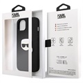 Karl Lagerfeld Karl Head iPhone 13 Hybrid Case - Zwart