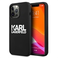 Karl Lagerfeld iPhone 13 Pro siliconen hoesje - zwart