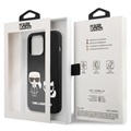 Karl Lagerfeld Karl & Choupette iPhone 13 Pro Max siliconen hoesje - zwart