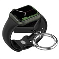 Apple Watch Series 7/SE/6/5/4/3/2/1 Sleutelhanger Draadloze Oplader - Zwart