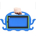 Samsung Galaxy Tab A7 Lite Schokbestendige Draagtas - Octopus - Blauw