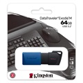 Kingston DataTraveler Exodia M USB 3.2 Flash Drive - 64GB - Blauw