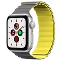 Kingxbar Apple Watch 7/SE/6/5/4/3/2/1 Magnetische Band - 41mm/40mm/38mm - Grijs / Geel