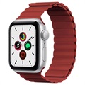 Kingxbar Apple Watch 7/SE/6/5/4/3/2/1 Magnetische Band - 41mm/40mm/38mm - Rood