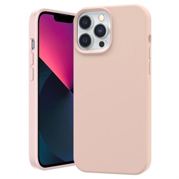 Kingxbar PQY iPhone 13 Pro Max siliconen hoesje - roze