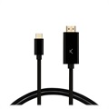 Ksix 4K USB-C naar HDMI Kabel Adapter - 60Hz, 2m - Zwart