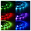 Ksix Gekleurde RGB LED Strip met Afstandsbediening - 2x5m