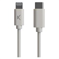 Ksix MFi&Power Delivery USB-C / Lightning Kabel - 2.4A, 1m - Wit