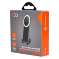 Ksix Studio Live Pocket LED-ringlicht met telefoonhouder - 3W
