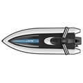 LSRC Speedboot met afstandsbediening en oplaadbare batterij - Zwart