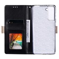 Kantpatroon Samsung Galaxy S21 5G Wallet Case - Zwart