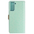 Kantpatroon Samsung Galaxy S21+ 5G Wallet Case - Groen